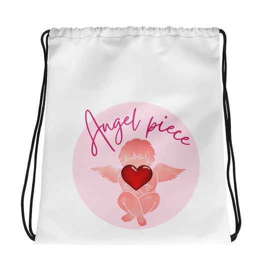 あなたに寄り添うエンジェル ドローストリングバッグ